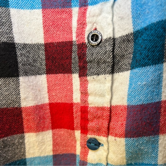 Insight white/black/red/white 100% cotton flannel shirt. Size L. Worn once EUC - Picture 6 of 6